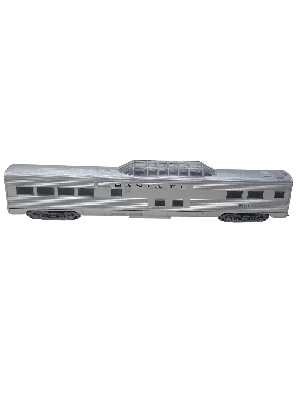 Athearn HO Scale Santa Fe 500 Streamlined Vista Dome Passenger Car Built